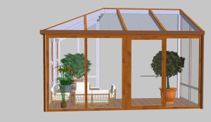 Wintergarten aus Holz Wintergarten aus Holz